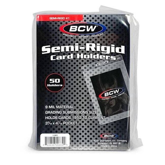 Semi-Rigid Card Holder #1 (50 Pack)