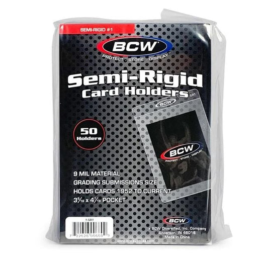 Semi-Rigid Card Holder #1 (50 Pack)