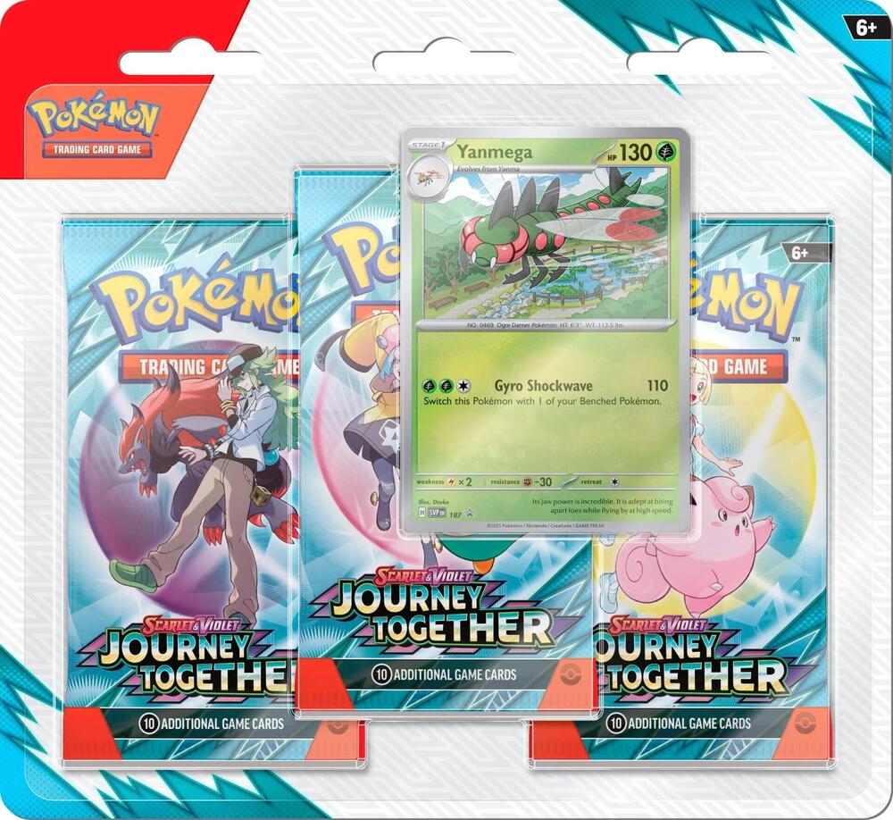 Journey Together 3 Pack Blister (Yanmege or Scrafty)
