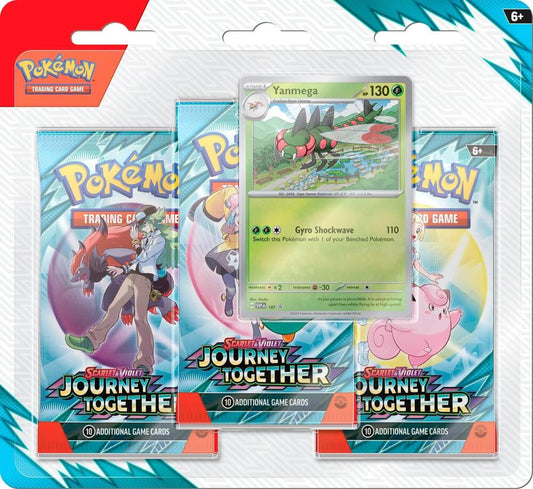 Journey Together 3 Pack Blister (Yanmege or Scrafty)