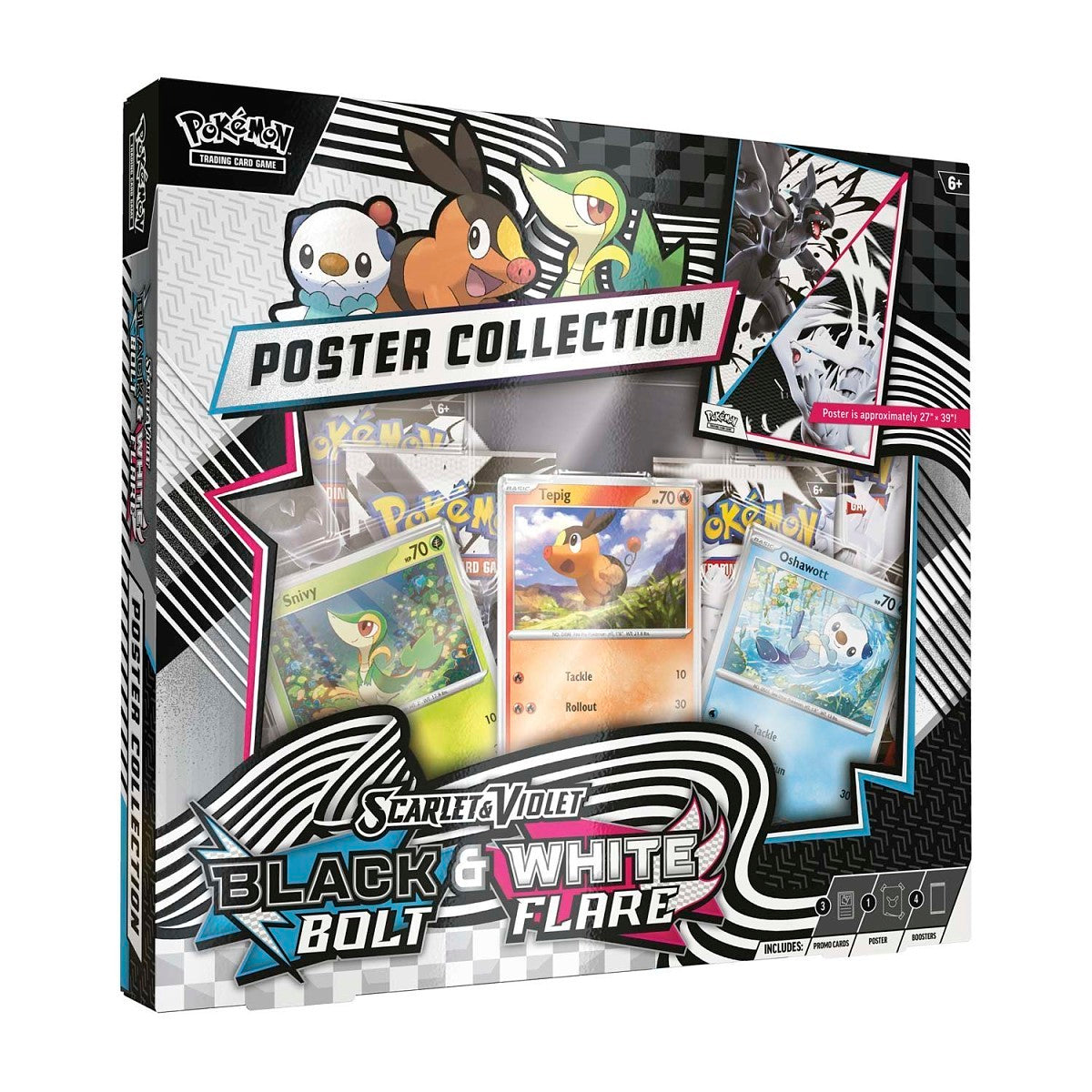 Pokémon TCG: Unova Poster Collection for Scarlet & Violet—Black Bolt & White Flare