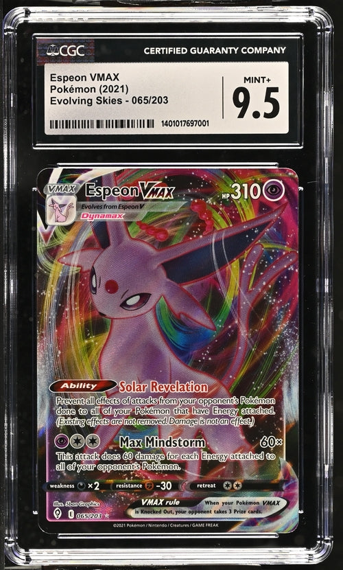 Espeon VMax — CGC Mint+ 9.5 — Evolving Skies